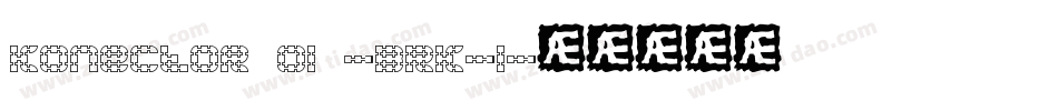 Konector O1 -BRK-1字体转换
